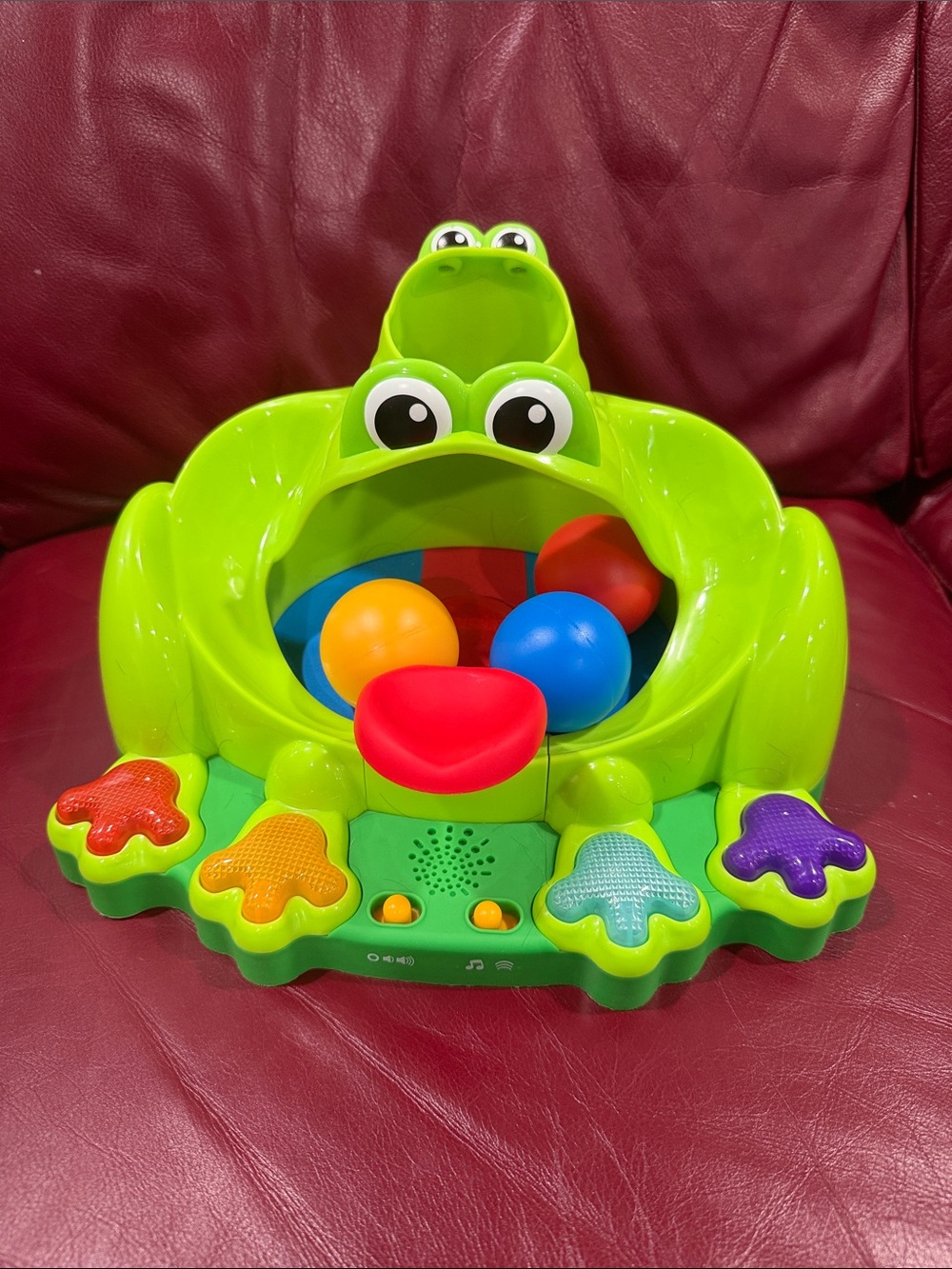 Bright Starts Poppin' Ball Frog Ball Play Toy